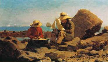 Winslow Homer The Boat Builders